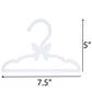 Doll Clothes Hangers for 18" Dolls -Set of 12 White Butterfly Hangers- Unique Design Compatible w American Girl Outfit Accessory Coat Hangers, Holds
