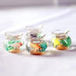 1Pcs Multicolour Mini Round Fish Tank Realistic Glass Decor for Dollhouse Display Captivating Miniature for Crafts Ornaments Handmade