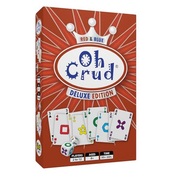 Oh Crud Deluxe Edition: A Trick-Taking Card & Dice Game for Adults & Families, Strategy Card Game for Family Game Night Fun, Easy-to-Learn & Portable
