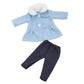 Simhoa Miodepuppe Clothes Winter Doll Pants for 18 Inch Girls Dolls Dress Up, Sky Blue