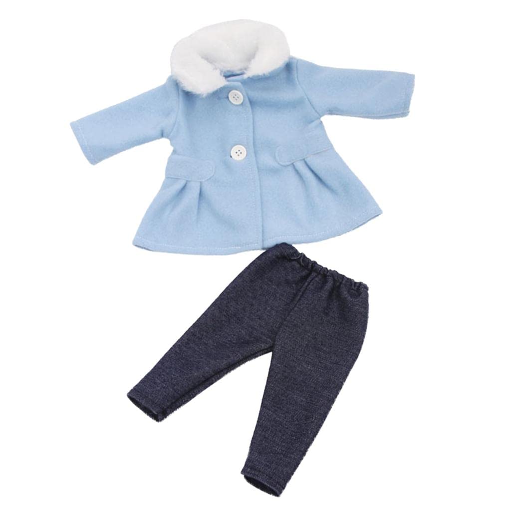 Simhoa Miodepuppe Clothes Winter Doll Pants for 18 Inch Girls Dolls Dress Up, Sky Blue