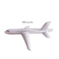 HAO White Large Inflatable Airplane Float, Blow Up Airplane Balloon for Outdoor, Party Favors, Swimming, (40inch)