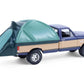 1987 F 150 XLT Lariat Pickup Truck Dark Blue and Tan with Modern Truck Bed Tent The Great Outdoors Series 4 1/64 Diecast Model Car by Greenlight