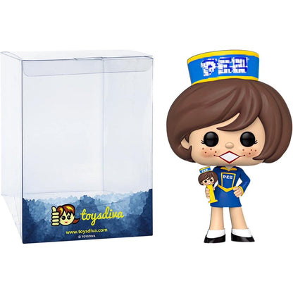 Funko P E Z Girl: P o p ! Ad Icons Vinyl Figurine Bundle with 1 Compatible 'ToysDiva' Graphic Protector (080-43232 - B)