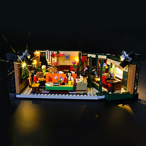 GEAMENT LED Light Kit for Ideas Friends The Television Series Central Perk - Compatible with LEGO 21319 Building Blocks (Model Set Not Included)