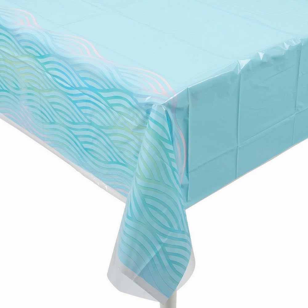 Fun Express Narwhal Party Table Cover, 1 Piece