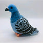 Simulation White Stuffed Animal Toy - 8 inch Rock Pigeon, Cute Pigeon as Gift (Blue)