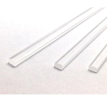 25pcs L-8" x W-4mm - Thick 2mm Flat Clear sticks for cake toppers cake pops or lollipops - Acrylic Plexiglass Sticks Transparent Clear, Strong and not