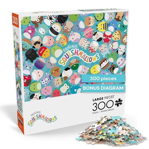 Buffalo Games - Squishmallow Friends - 300 Large Piece Puzzle for Adults