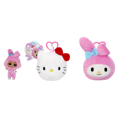 LOL Surprise Loves Hello Kitty and Friends Reversible Plush - Blind Plush with Matching Tot, Sanrio Characters, On-The-Go Play, 5 Surprises, 6