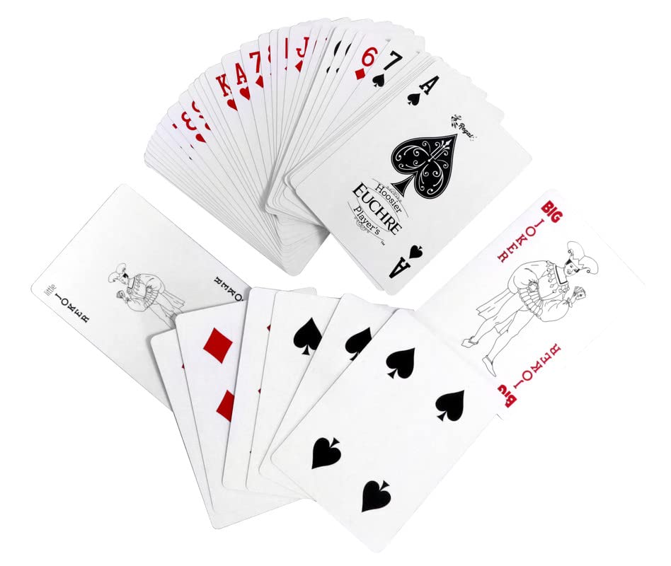Regal Games Euchre Card Games 2 Pack - Adult Playing Card Game Set with Score Sheets - Family Fun Game Night - Ideal for 2-4 Player