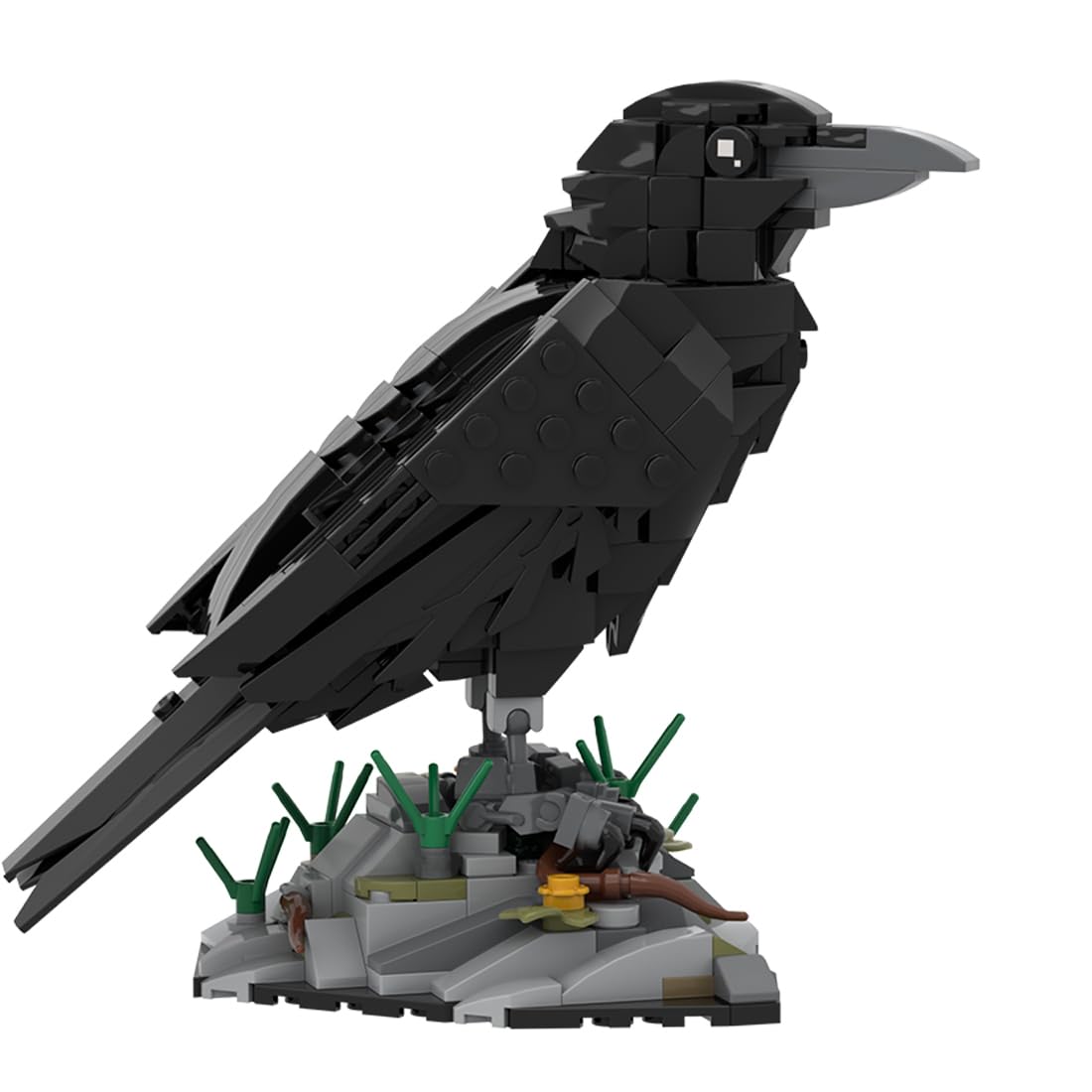 Aetheria Raven Bird Animal Building Set 357 Pieces Animals Bird Bricks Home Office Decor Art Ornament, Creative Construction Collectors & Enthusiasts