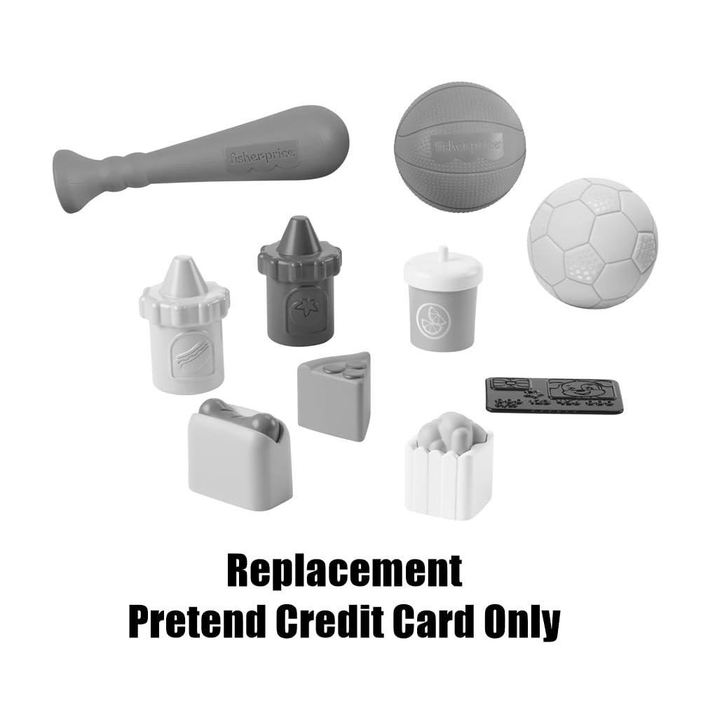 Replacement Part for Fisher-Price 4-in-1 Game Experience Playset - HFT70 ~ Replacement Plastic Pretend Credit Card
