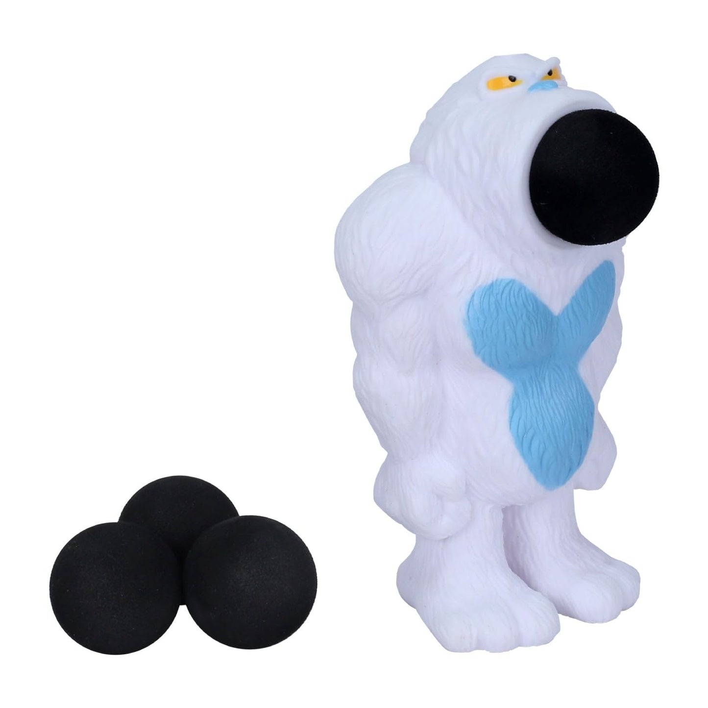 Hog Wild Yeti Ball Popper Toy - Includes 4 Soft Foam Balls - Squeeze to Pop Air Powered Balls Up to 20 Feet - Launcher Safe for Indoor/Outdoor Play