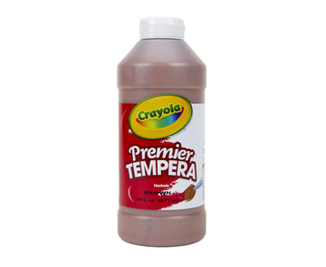 Crayola Premier Tempera Paint For Kids - Brown (16oz), Kids Classroom Supplies, Great For Arts and Crafts, Non Toxic, Easy Squeeze Bottle