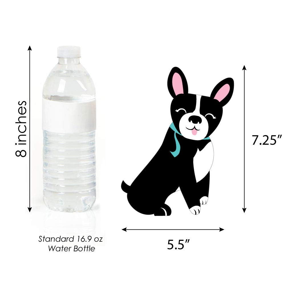 Big Dot of Happiness Pawty Like a Puppy Girl - Decorations DIY Pink Dog Baby Shower or Birthday Party Essentials - Set of 20