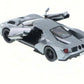 KiNSMART - 2017 Ford GT 1:38 Scale 5" Die Cast Model Toy Super Car (Silver)