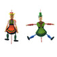 Pull String Puppet Toy 4 Pieces, Creative Puppet Toy Funny Wooden Toy Ornament Hanging Children Birthdays Gift