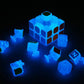 AMAZA 3x3 Fluorescent Speed Cube 3x3x3 Glow in Dark Luminous Speed Cube 3 by 3 Magic Cube Puzzle Toy Brain Teasers IQ Puzzles Game Toys for Children