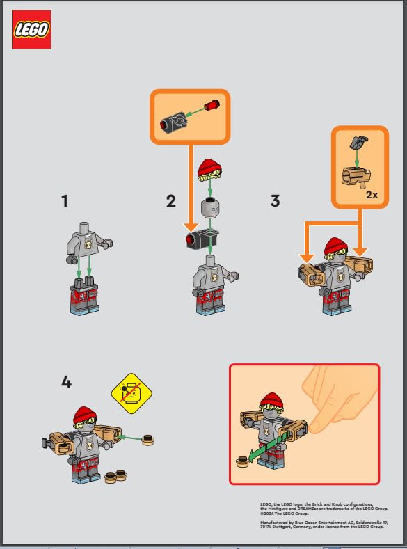 LEGO Dreamzzz: Cooper Minifigure with Double Shooters