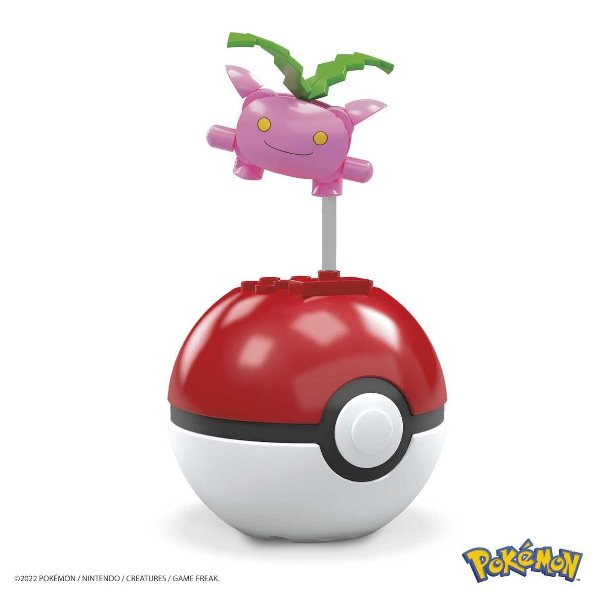 MEGA Pokemon Hoppip Building Set with 21 Compatible Bricks and Pieces and Poke Ball, Toy Gift Set for Ages 6 and up