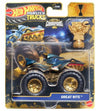 Hot Wheels Monster Trucks Trophy Champions Great Bite [Gold] Includes Toy Trophy! 1:64 Scale Diecast Toy Vehicle