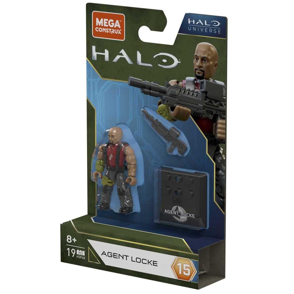 MEGA BLOCKS Agent Locke Halo Universe Figure