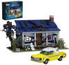 Evil House Building Set, Deadly Darkness House Compatible with Lego Halloween Horror House with Movable Car Haunted House Toy Model, Collectible Gift