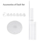 Jiesky 8 Sets 28 Inch Balloon Stand Kits, Balloon Sticks with Base For Table Floor Graduation Baby Shower Happy Birthday Engagement Fiesta Party