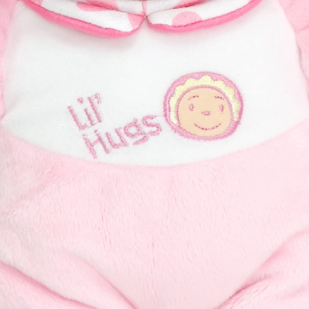JC Toys Lil’ Hugs Hispanic Pink Soft Body - Your First Baby Doll - Designed by Berenguer - Ages 0+