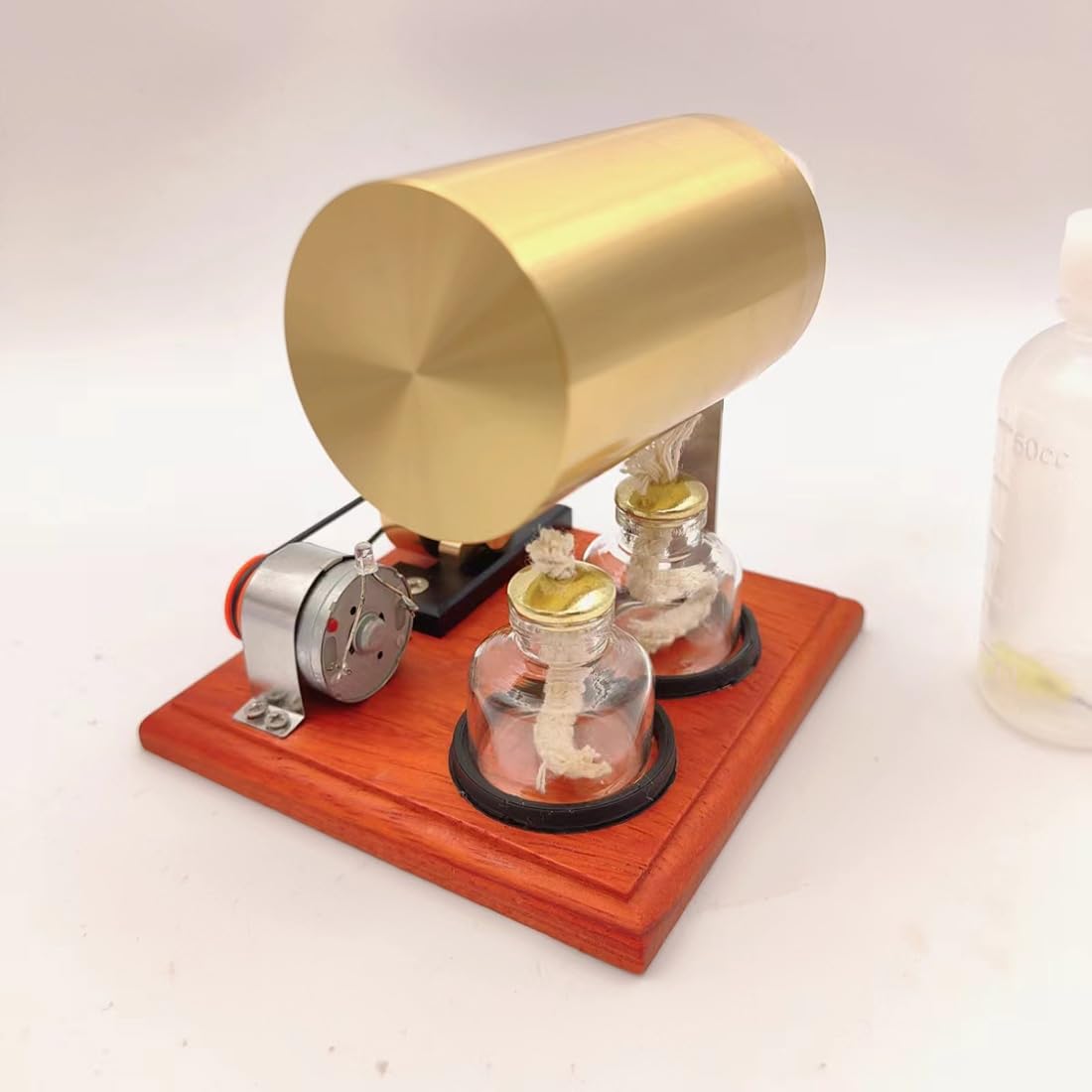 ENGINEDIY Steam Engine Kits That Works, Mini Swing Type Steam Engine with Boiler DIY Kit, Metal Engine Model Kits for Adults to Bulid