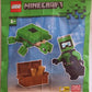 LEGO Minecraft: Diver Minifigure with Treasure Chest and Turtle - 6+
