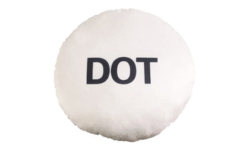 Polkadot Pillow - Round Stuffed Plush Crypto Pillow by BlockCraft.Shop DOT Plush Pillow