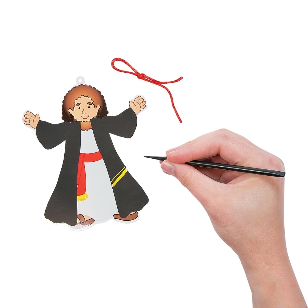 Scratch 'N Reveal Josephs Coat of Color - Crafts for Kids and Fun Home Activities