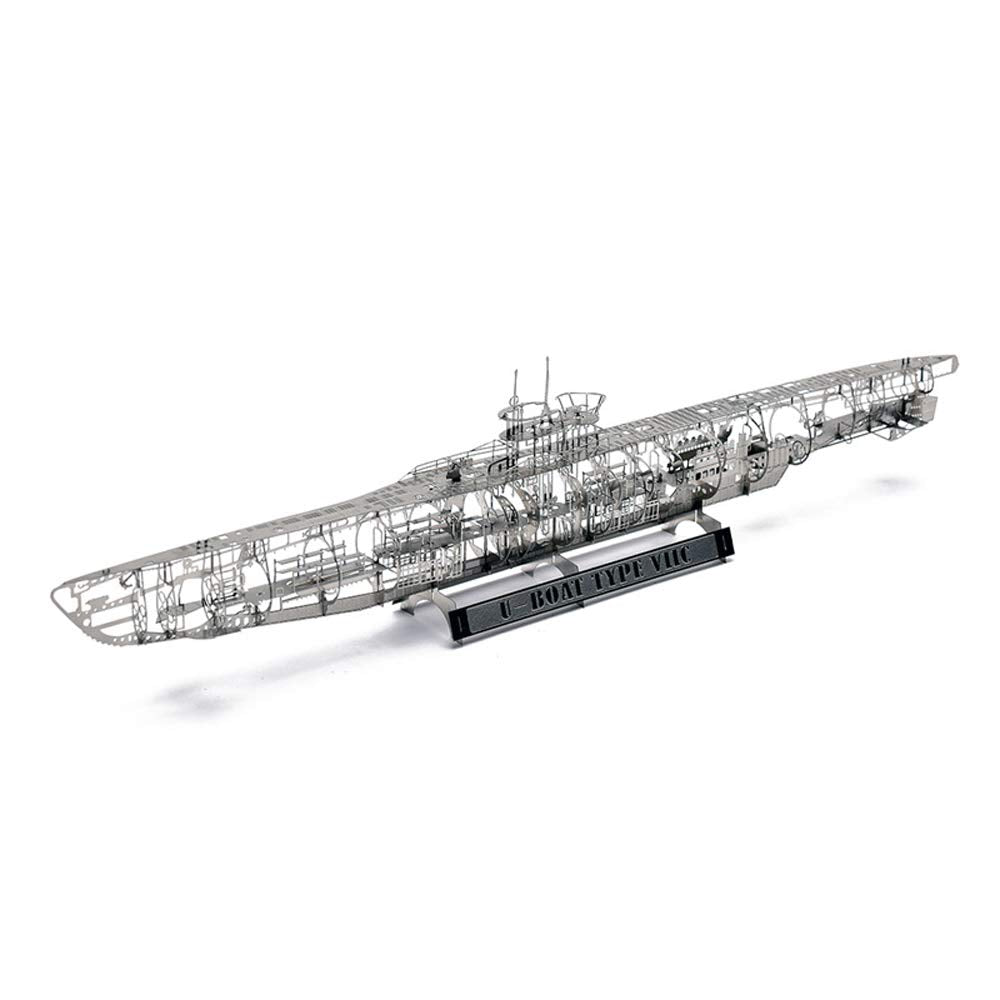 Jasmine Model U-Boat Untersee-Boot Submarine Type VIIC 1/350 3D Metal Puzzle DIY Full Structure Detail Model Kits Jigsaw Toys 205001