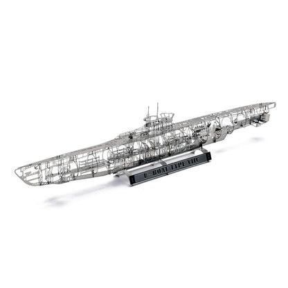 Jasmine Model U-Boat Untersee-Boot Submarine Type VIIC 1/350 3D Metal Puzzle DIY Full Structure Detail Model Kits Jigsaw Toys 205001