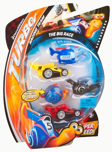 Mattel Dreamworks Turbo Movie Moments Shell Racers The Big Race Vehicle