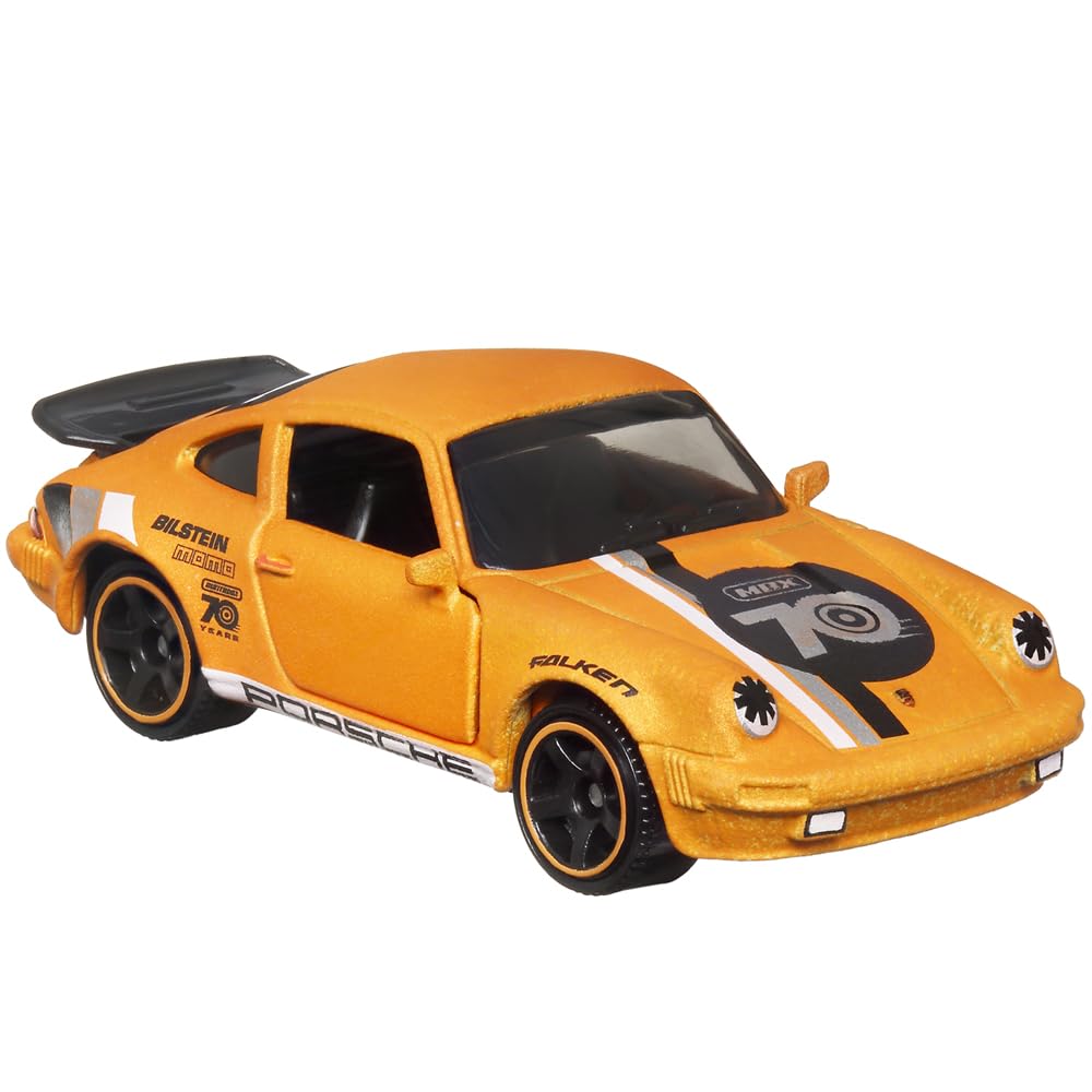Matchbox Moving Parts 70 Years Special Edition Die-Cast Vehicle - HMV12 ~ Inspired by 1980 Porsche 911 Turbo ~ 1/5 Orange and Black