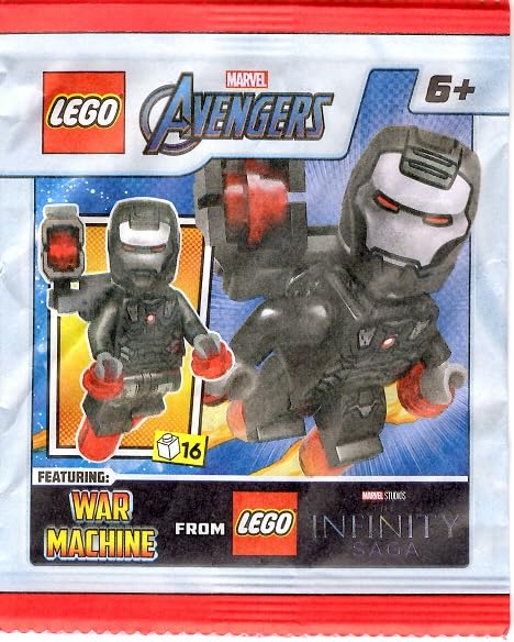 LEGO Superheroes: War Machine Minifigure with Shoulder Cannon, Blaster, and (James Rhodes) 2024