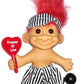 My Lucky Prisoner Troll 6 Troll Doll MOST WANTED - Red Hair by Russ Berrie