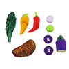 Replacement Parts for Fisher-Price Head Chef Playset - GKW08 ~ Replacement Eggplant, Carrot, Lettuce, Steak, Pepper, Kale and Purple Sauce