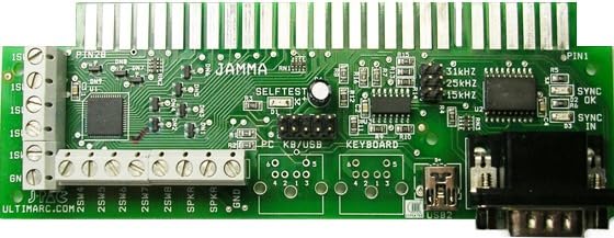 RetroArcade.us J-PAC Jamma Interface - Connect a PC to a Jamma Cabinet