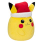 Squishmallows Pokémon Pikachu Christmas Holiday Plush with Santa Hat 14"