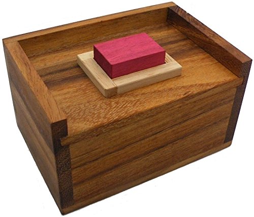 Red Wood Block Packing Problem - Brain Teaser Wooden Puzzle