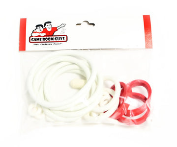Game Room Guys White Rubber Ring Kit Compatible with Evel Knievel Home Version Pinball Machine