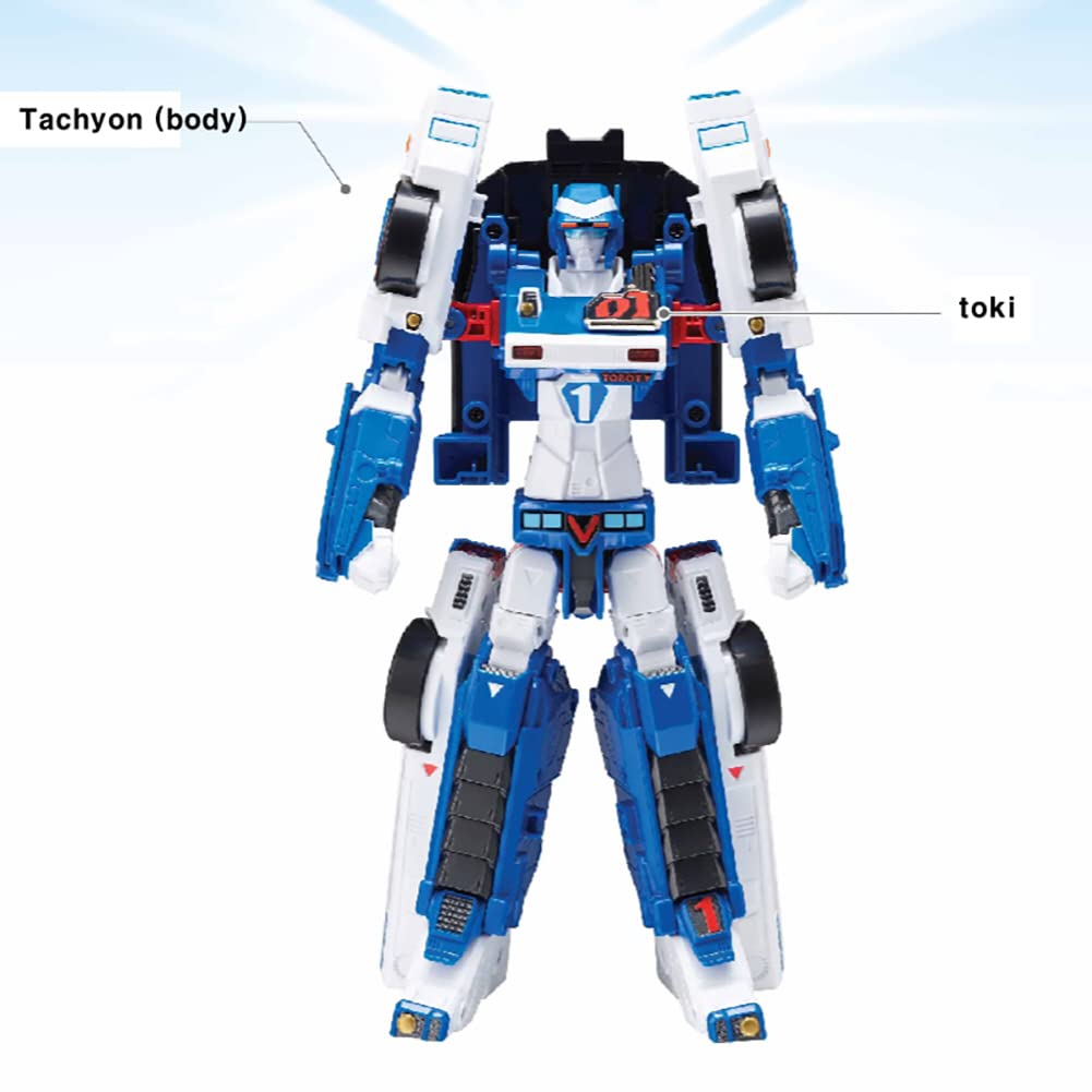 With Molly Tobot V Tachyon Robot transforms into a car 8.6(W) x3.5(H) x11(D) in