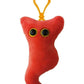 GIANT MICROBES Appendix Plush Keychain - Educational Adorable Plush Anatomical Organ Toy, Unique Get Well Gift
