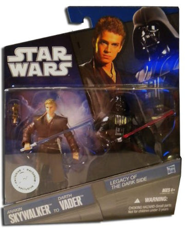 Star Wars 2010 Legacy of the Darkside Exclusive Action Figure 2Pack Anakin Skywalker Darth Vader