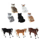 menolana Simulation Faux Fur Animal Model Toy Figures Home Decor - Light Brown Horse