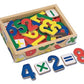 Melissa & Doug 37 Wooden Number Magnets in a Box